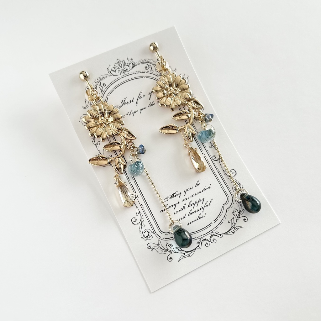 ゴッホイメージイヤリング/ピアス