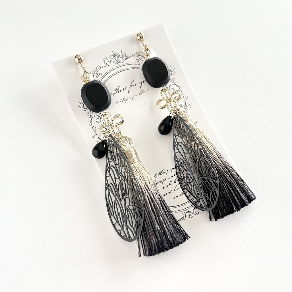 千利休イメージイヤリング/ピアス