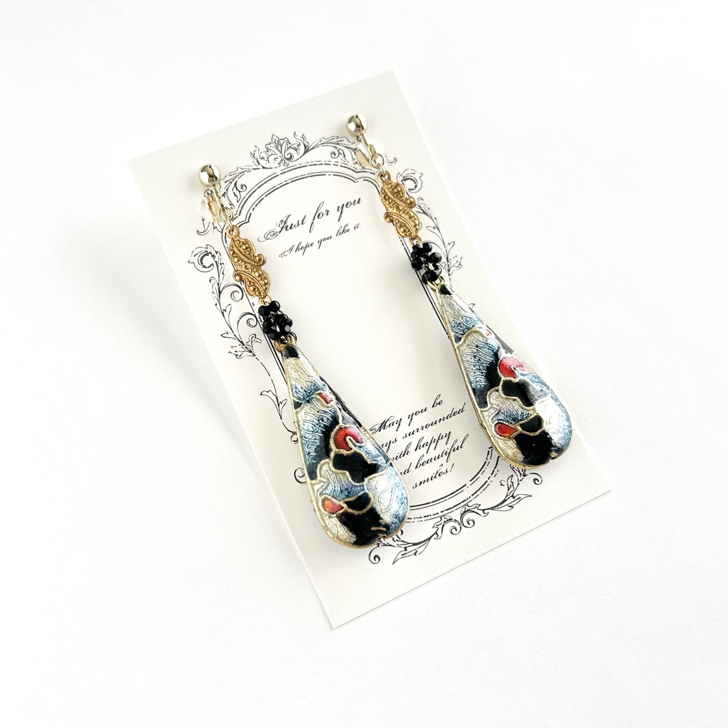 葛飾北斎イメージイヤリング/ピアス