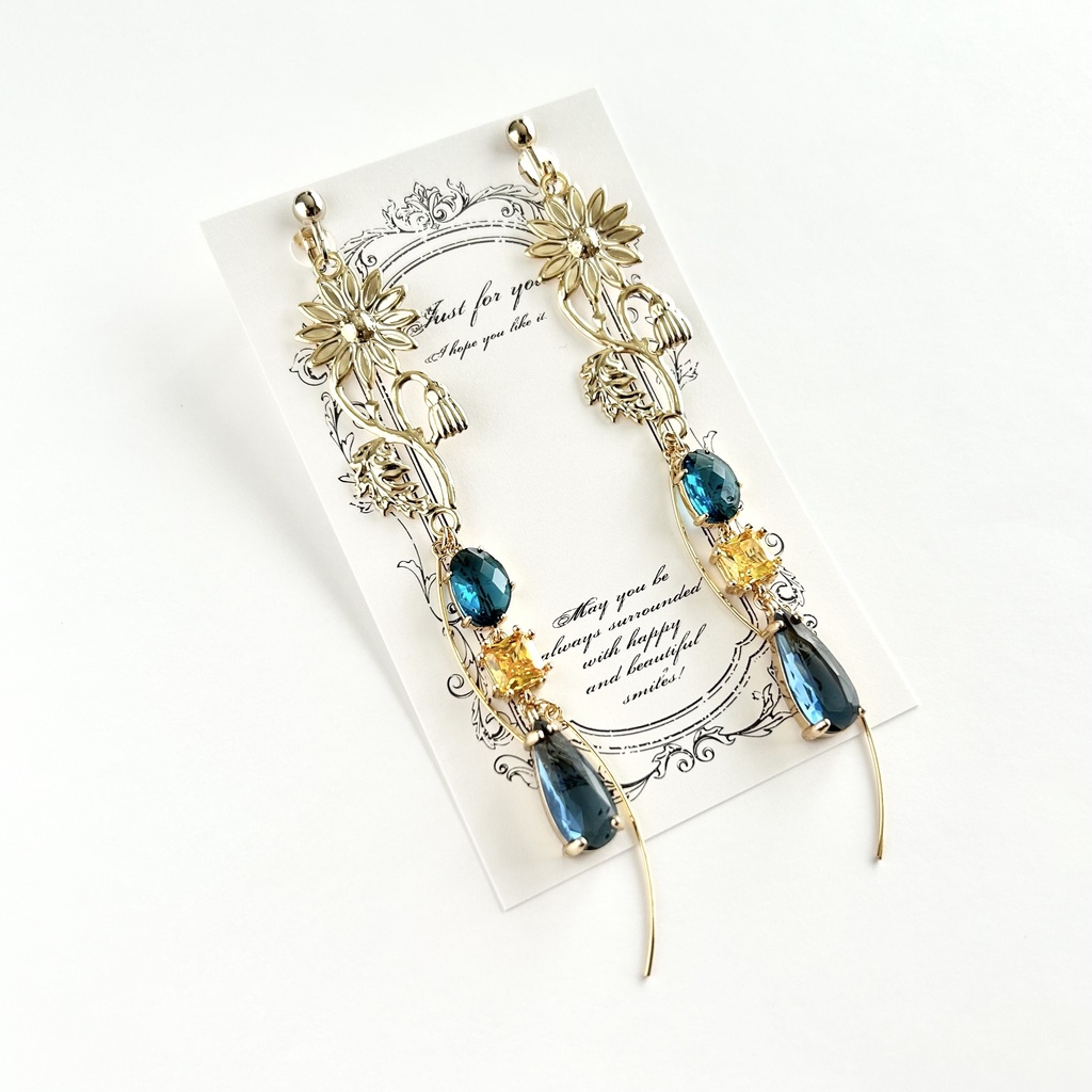 ゴッホイメージイヤリング/ピアス