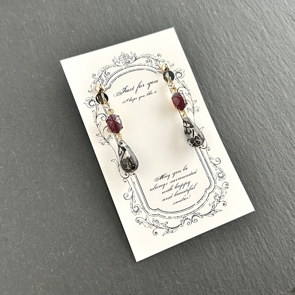 鬼舞辻無惨イメージイヤリング/ピアス