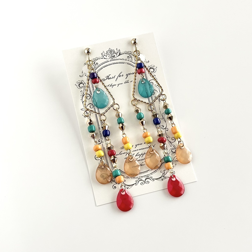 ケツァルコアトルイメージイヤリング/ピアス