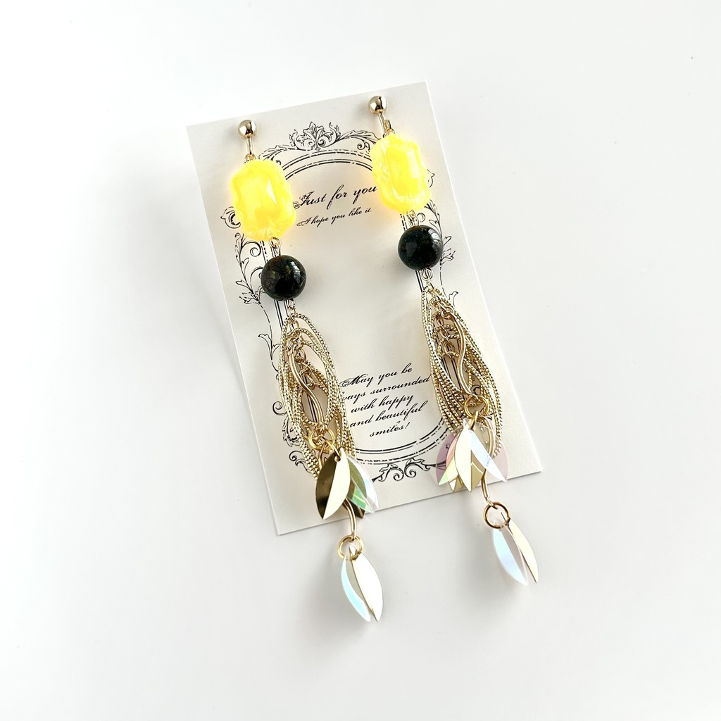 ゴッホイメージイヤリング/ピアス