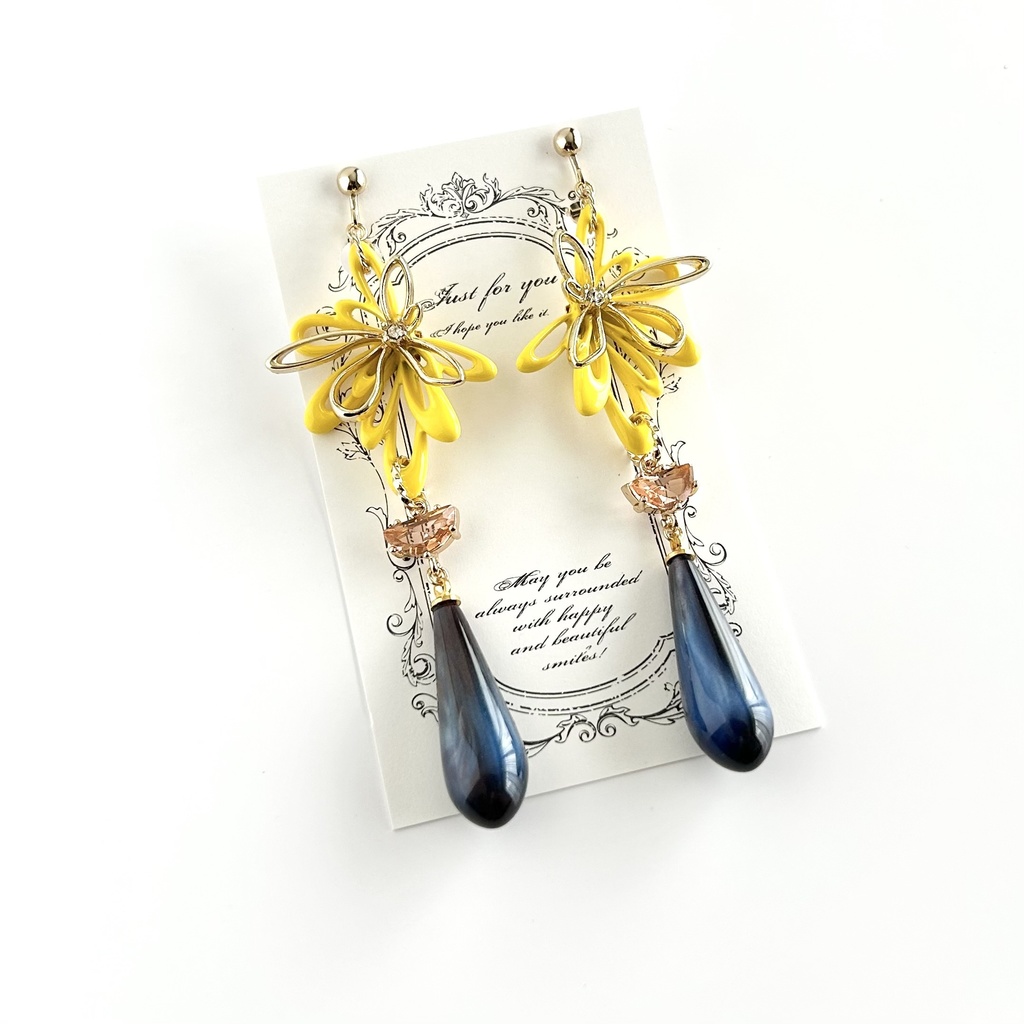 ゴッホイメージイヤリング/ピアス