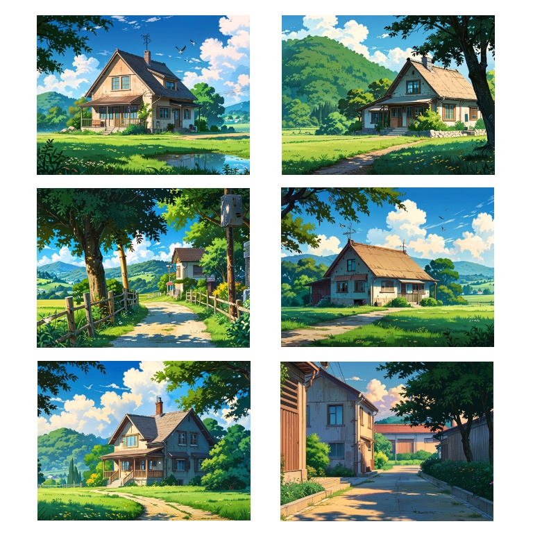 【背景素材】田舎の風景【1024×768】