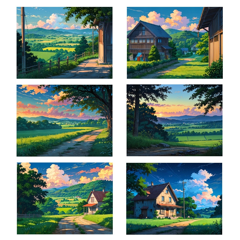 【背景素材】田舎の風景【1024×768】