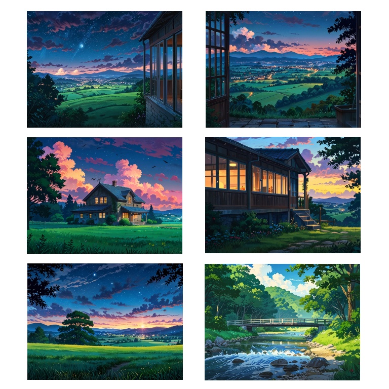 【背景素材】田舎の風景【1024×768】