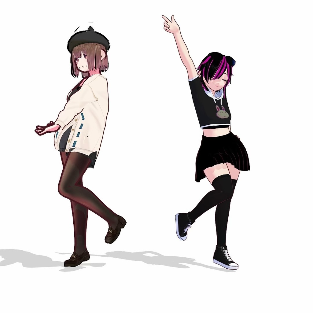 VRoid 3D VTuber Model Pack – 2 Ready-to-Use Models