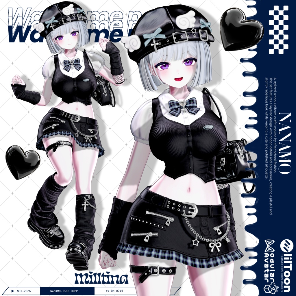 ✨️Sale✨️【Fyuett他14体対応】⟡ After School ⟡ 衣装セット