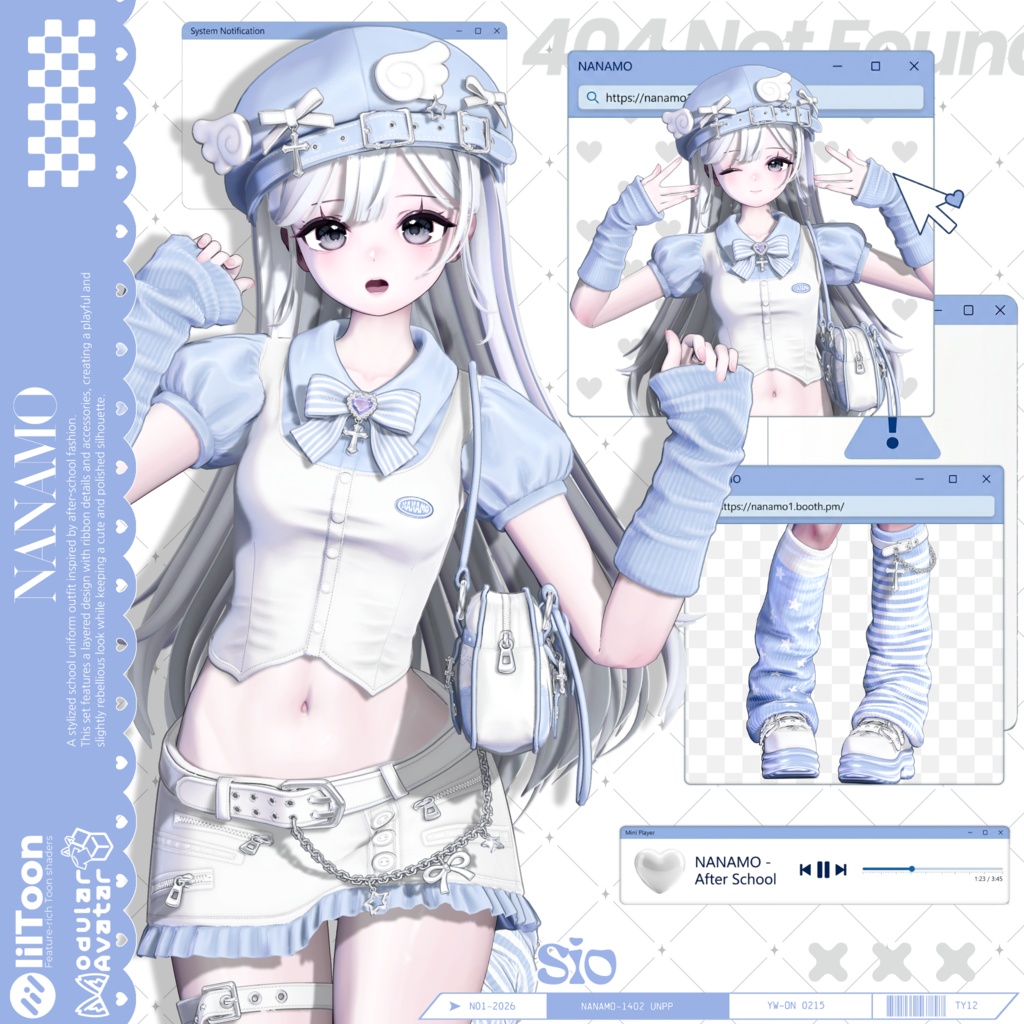 ✨️Sale✨️【Fyuett他14体対応】⟡ After School ⟡ 衣装セット