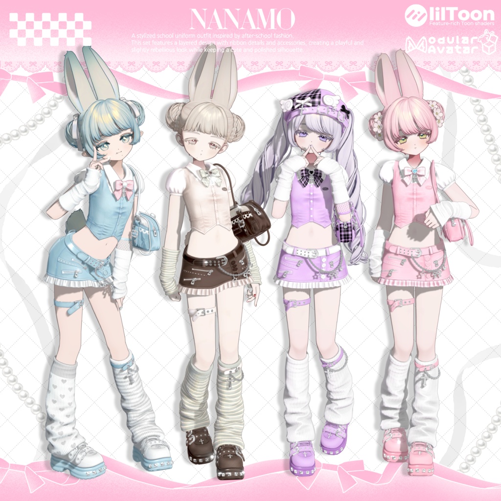 ✨️Sale✨️【Fyuett他14体対応】⟡ After School ⟡ 衣装セット