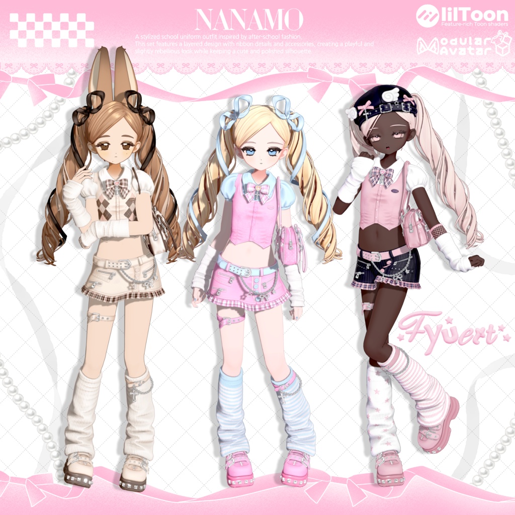 ✨️Sale✨️【Fyuett他14体対応】⟡ After School ⟡ 衣装セット