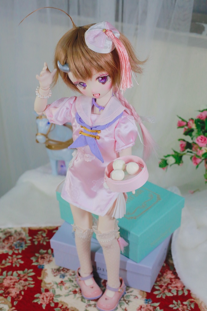 9~9.5インチ ウィッグセット《ショーロンポー》