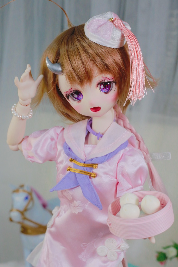 9~9.5インチ ウィッグセット《ショーロンポー》