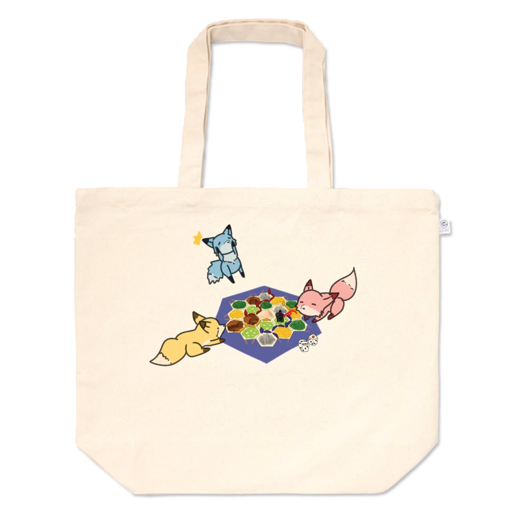 おきつねカタントートバッグ
