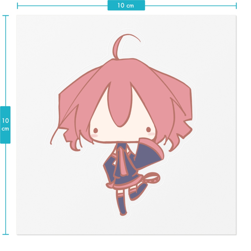 お立ちテトさんステッカー