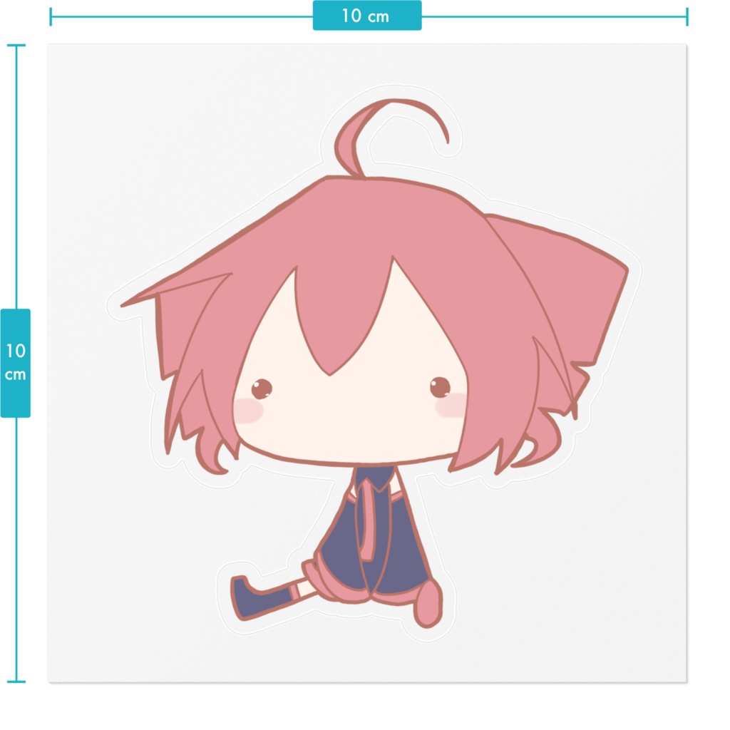 おすわりテトさんステッカー