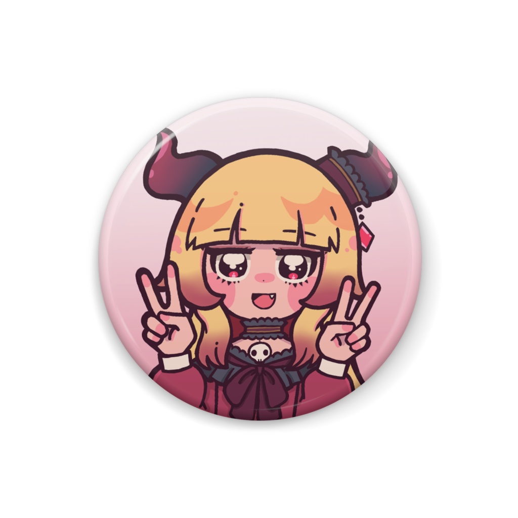 骸魔るべる　1st缶バッジ2