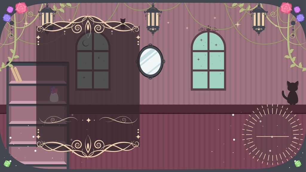 【無料/有料】レトロでお洒落な配信画面【ゲーム/雑談】