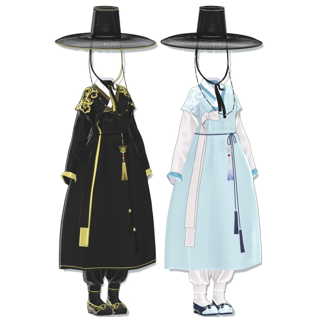 靑雲 (hanbok)『 9 アバター対応 』+ Sio
