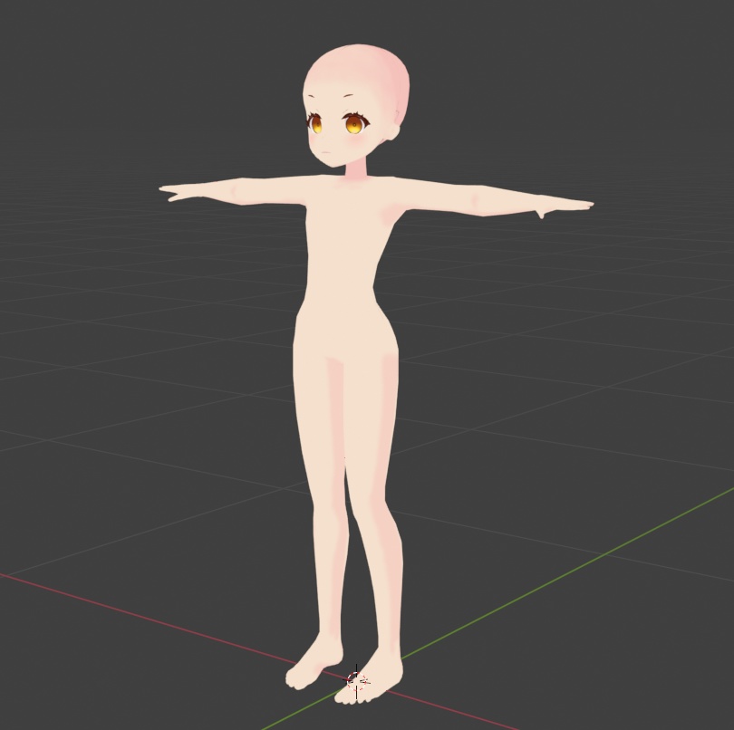 vrchat用アバター素体