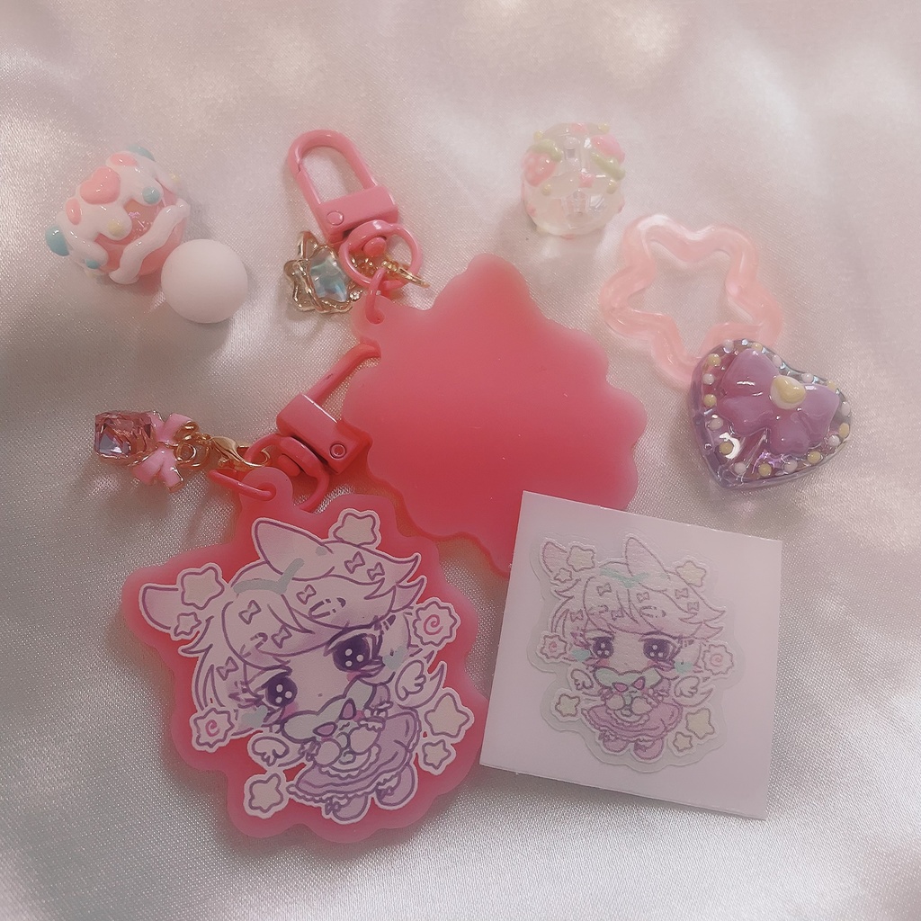 アクリルキーホルダー&シールセット