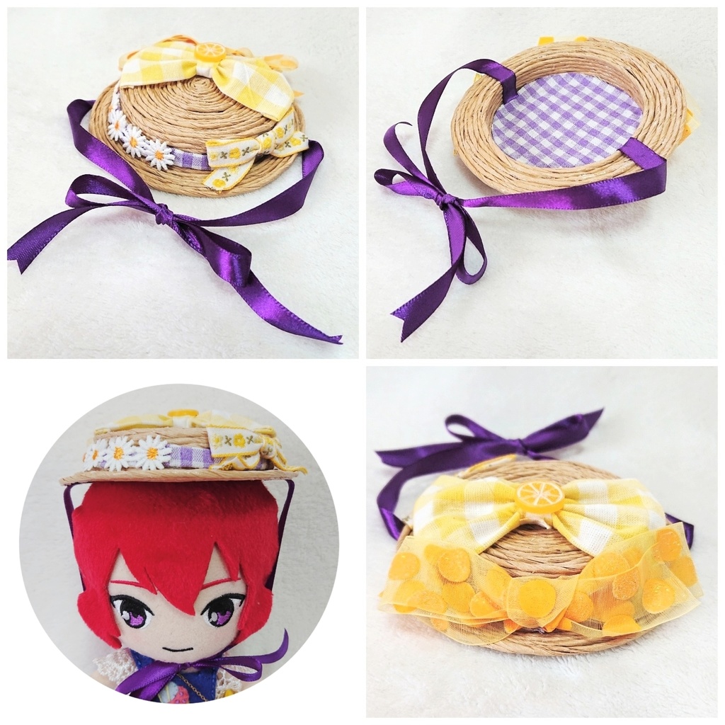 ぬいぐるみ用カンカン帽各種