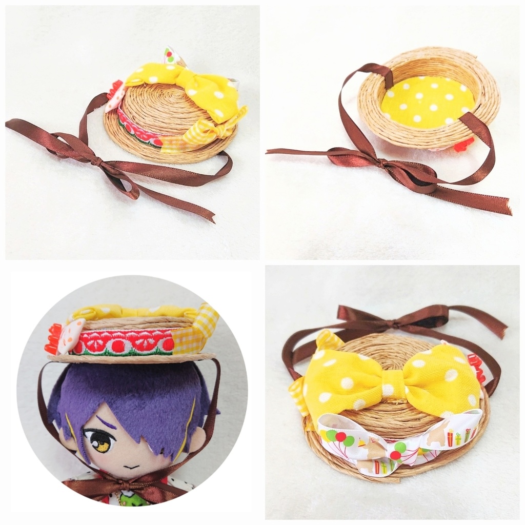 ぬいぐるみ用カンカン帽各種