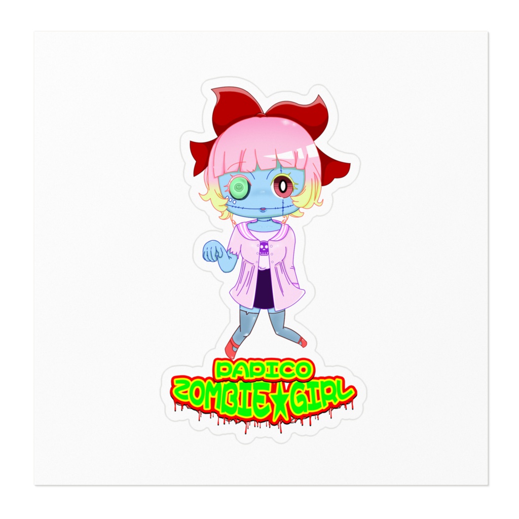 Papico ZOMBIE GIRL ステッカー