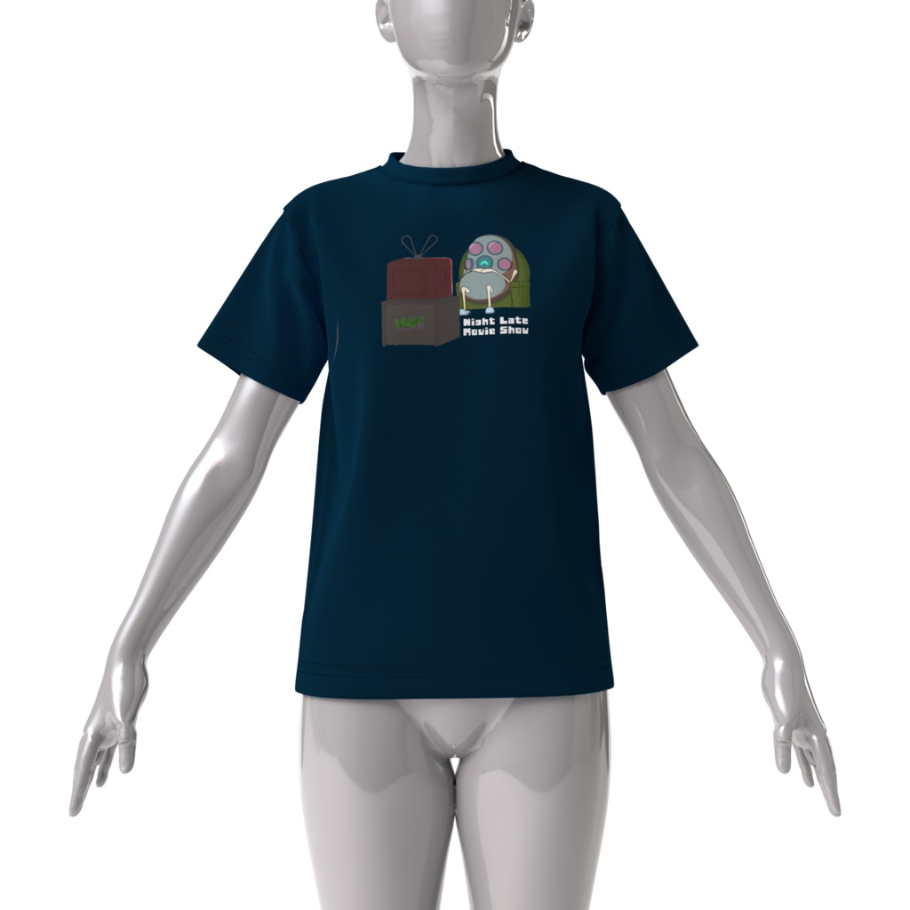 【Night Late Movie Show】ビッグシルエットTシャツ