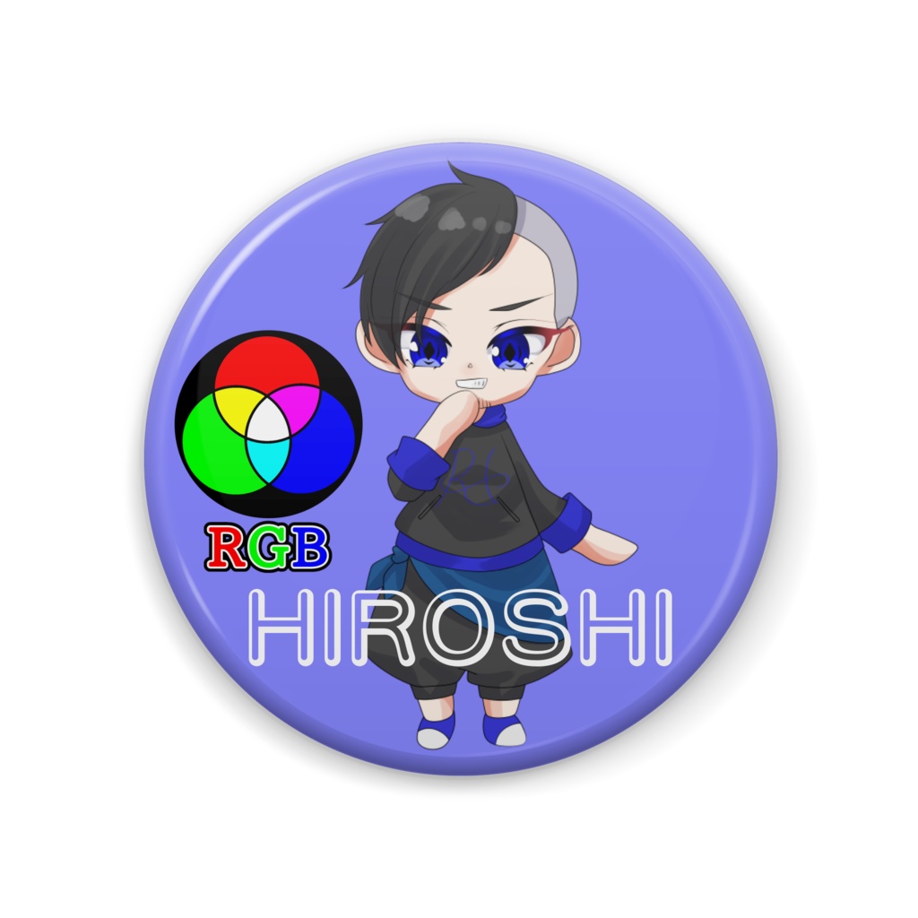 RGB キャラ缶バッチ
