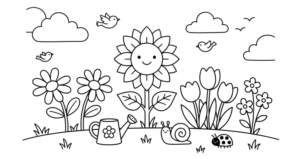 テスト販売塗り絵お花 サンプル