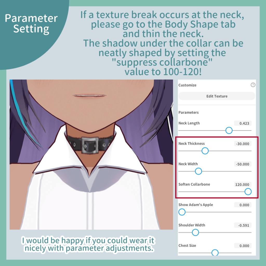 【#VRoid 無料版あり】ノースリーブシャツ&ショートパンツセット
