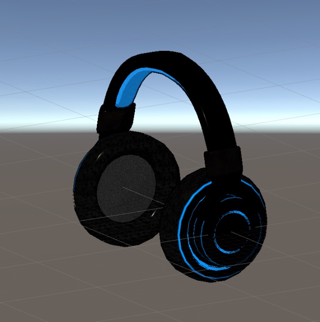 【VRChat向け3Dモデル】ヘッドフォン