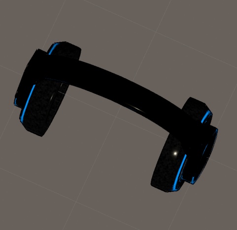 【VRChat向け3Dモデル】ヘッドフォン