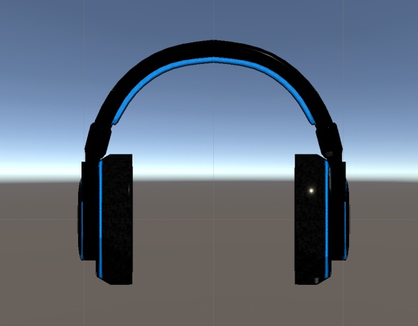 【VRChat向け3Dモデル】ヘッドフォン