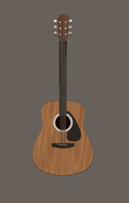 【VRChat向け販売3Dモデル】クラシックギター二色