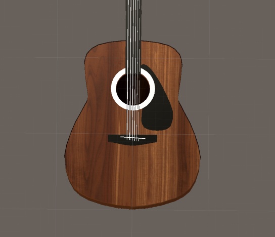 【VRChat向け販売3Dモデル】クラシックギター二色