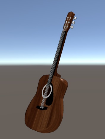 【VRChat向け販売3Dモデル】クラシックギター二色