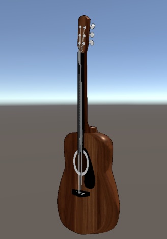 【VRChat向け販売3Dモデル】クラシックギター二色