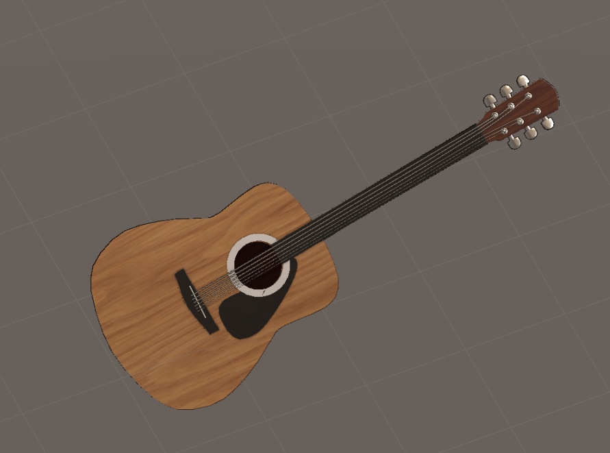 【VRChat向け販売3Dモデル】クラシックギター二色