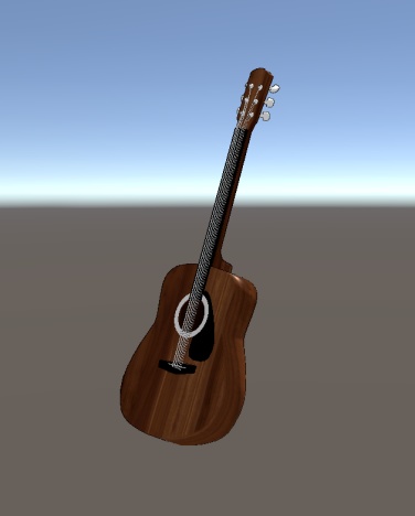 【VRChat向け販売3Dモデル】クラシックギター二色