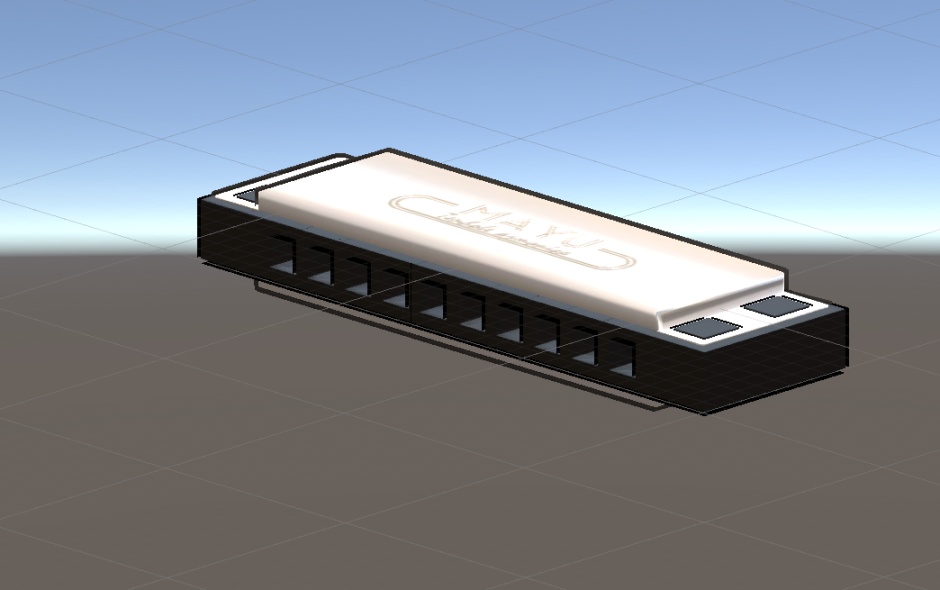 【VRChat向け販売3Dモデル】 ハーモニカ