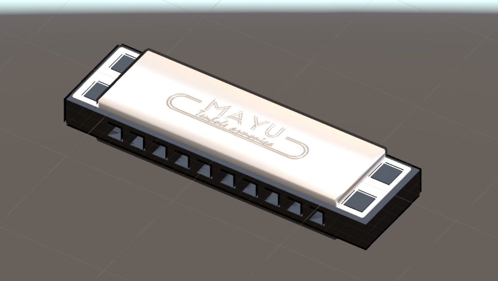 【VRChat向け販売3Dモデル】 ハーモニカ