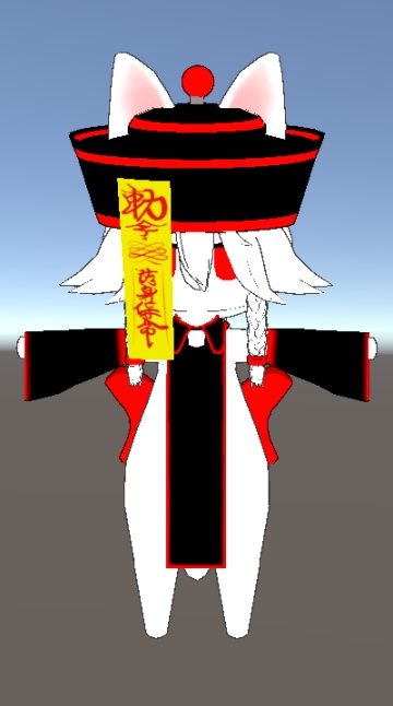 【VRChat向け販売3Dモデル】狐キョンシー