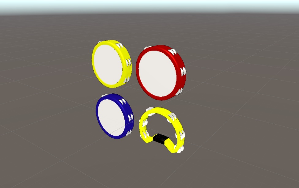 【VRChat向け3Dモデル】タンバリン