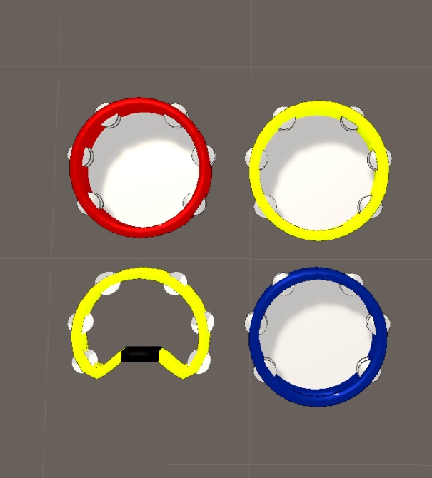 【VRChat向け3Dモデル】タンバリン