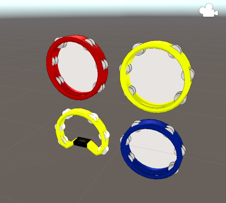 【VRChat向け3Dモデル】タンバリン