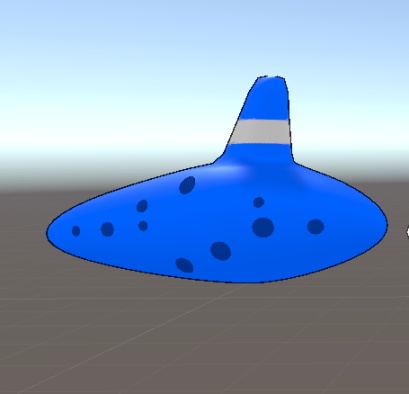 【VRChat向け販売3Dモデル】オカリナ(カラー3種類)