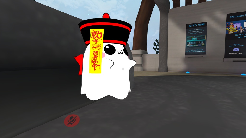 【VRChat向け販売3Dモデル】おばけキョンシー